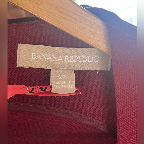 Women’s Banana Republic Rich Burgundy Midi Elegant Bodycon Dress - Picture 10 of 14